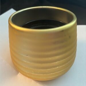 Small Metal Gold Planter